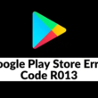 Google Store Error Code r013
