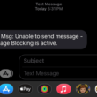 Message Blocking is Active" Mean