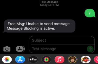 Message Blocking is Active" Mean