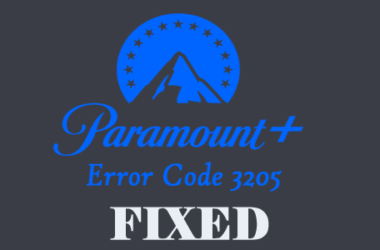 paramount error code 3205