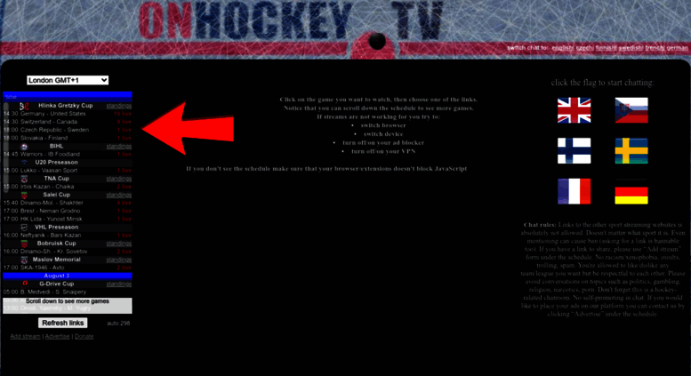 Onhockey 2024 tv stream